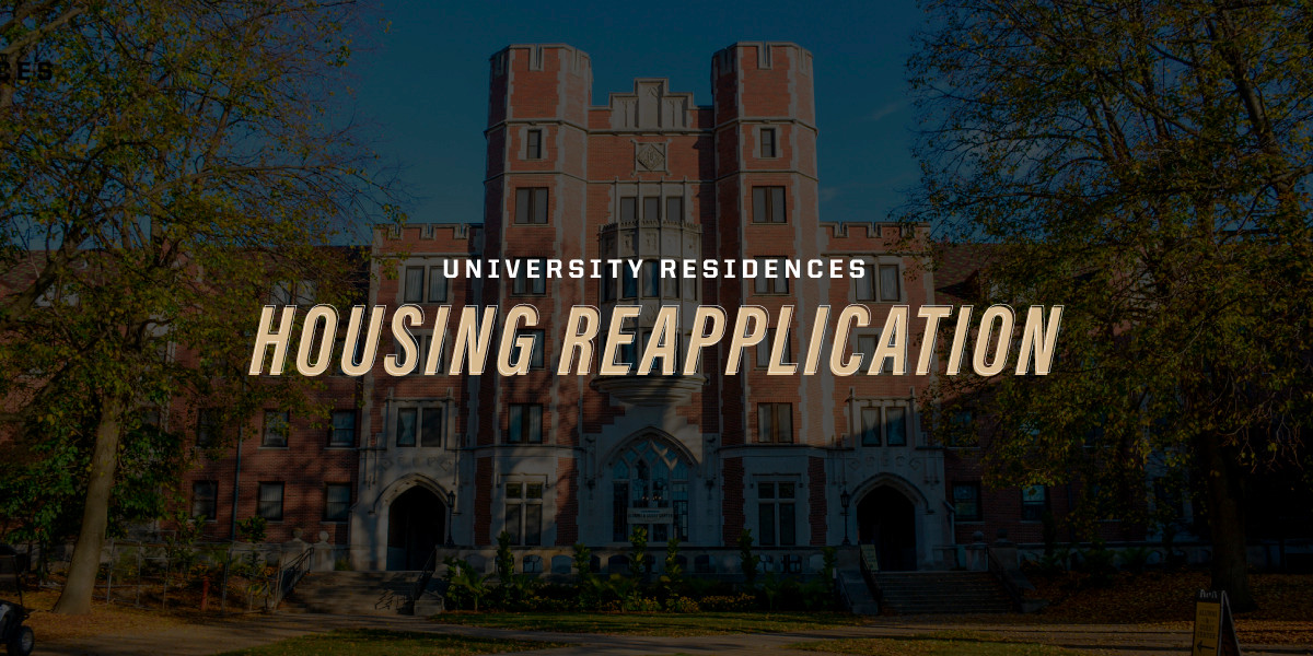 University Residences Housing Reapplication