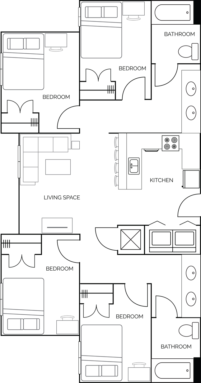 Aspire Floorplan Layout Illustration