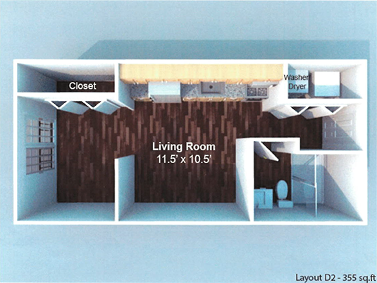 125 Waldron Street 3 Bedroom Floor Plan Illustration