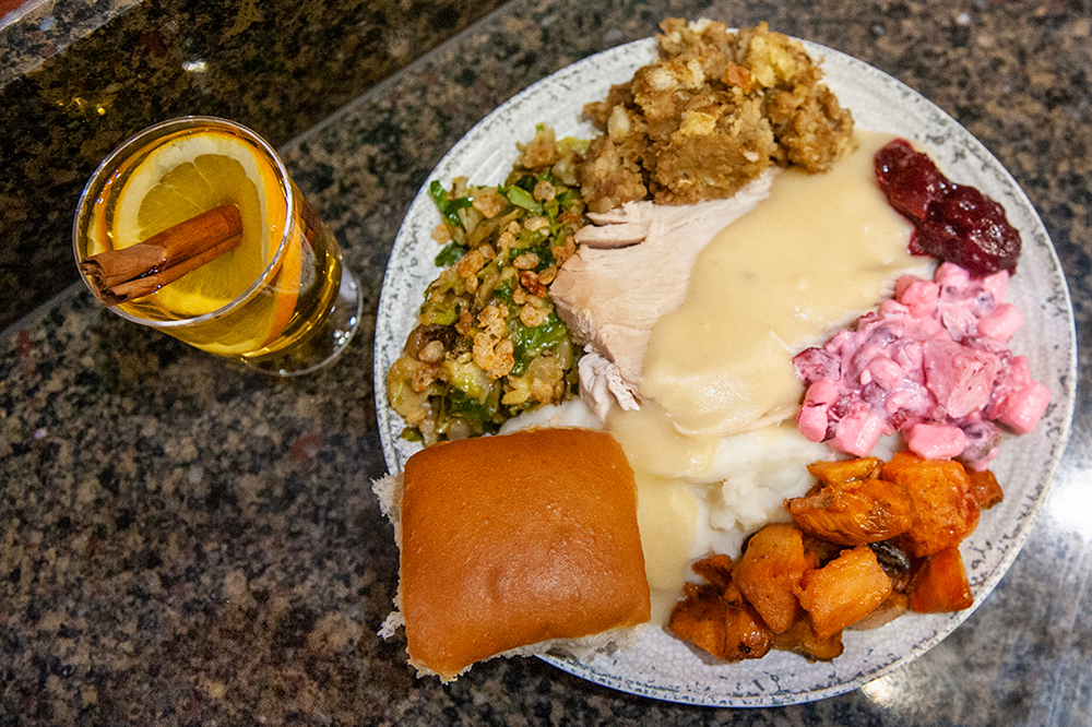 Thanksgiving spread at Wiley Dining Court.
