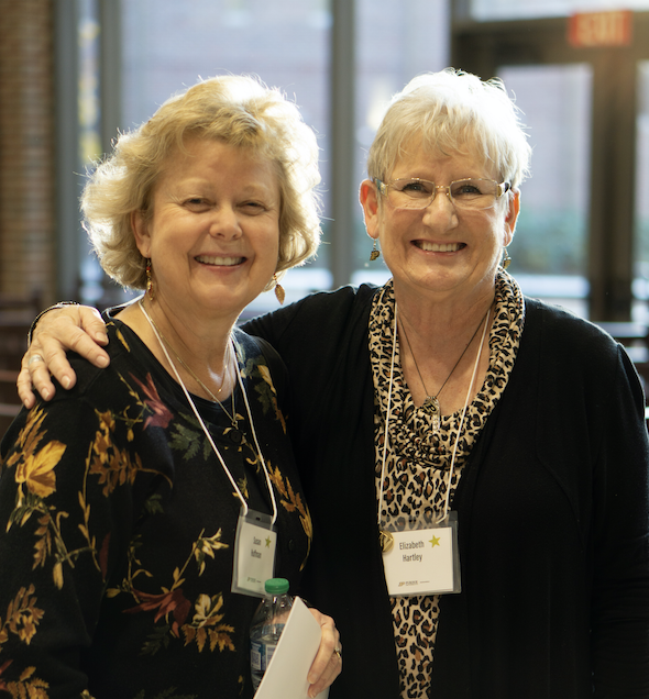 Elizabeth Hartley (right) will celebrate her retirement after nearly 30 years of service to University Residences at the end of February.