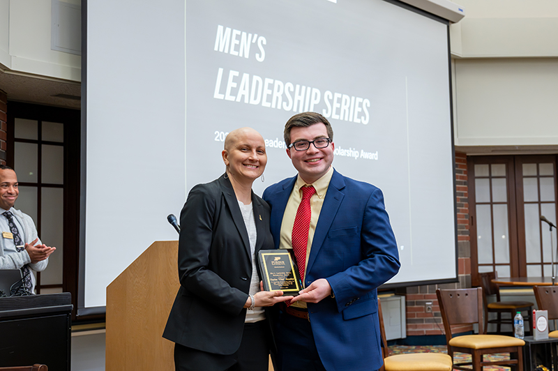 Charles "Chip" Stembler accepts award.