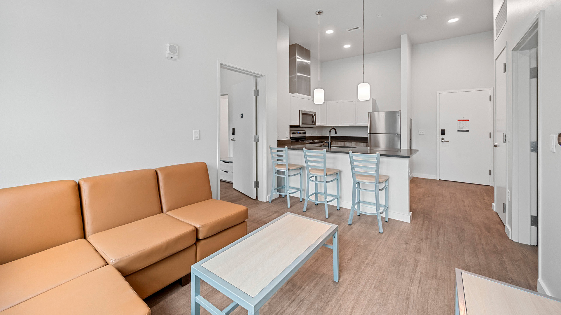 Kitchen and living room combo in 3rd and West