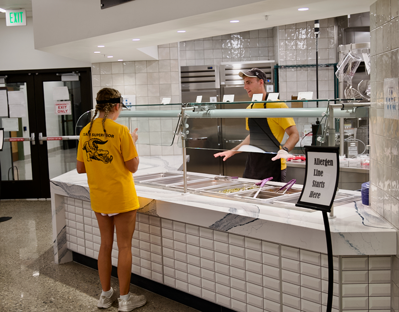 Student being served at SafeBytes