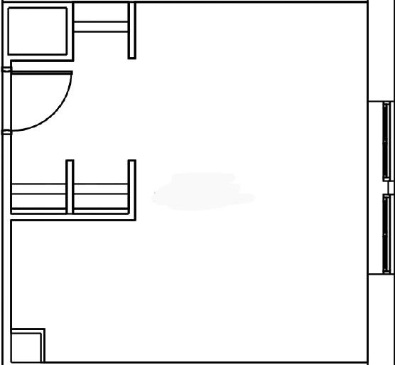 Honors College & Residences Floors 2-5 Quad Floor Plan illustration