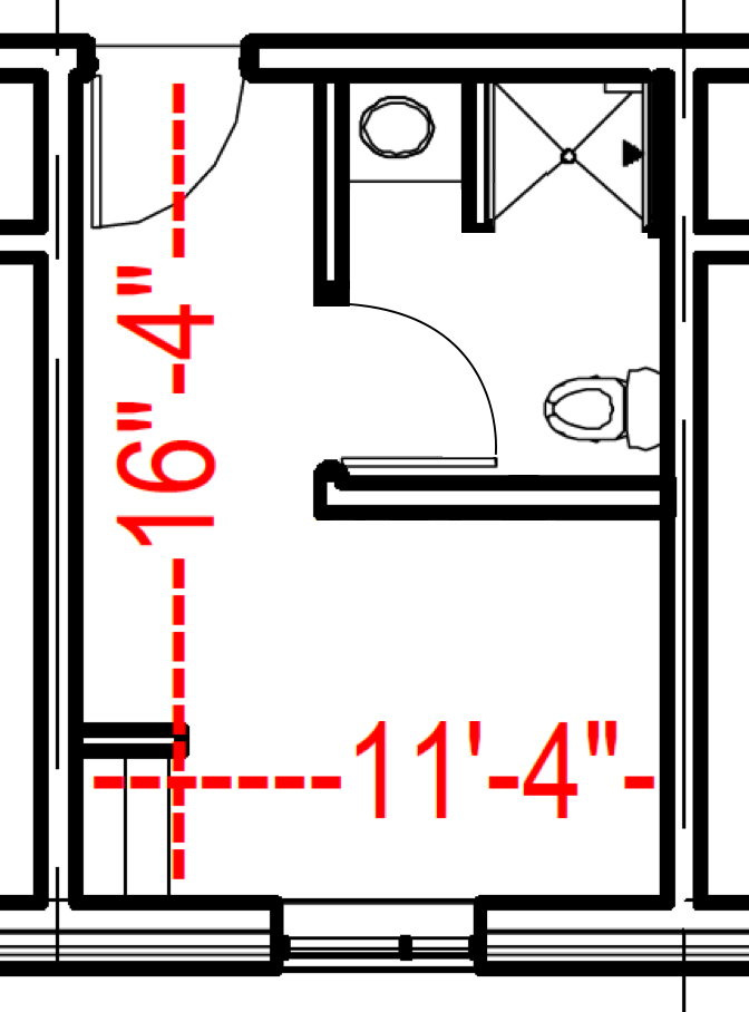 Meredith South Typical Single Upper Floors Plan illustration